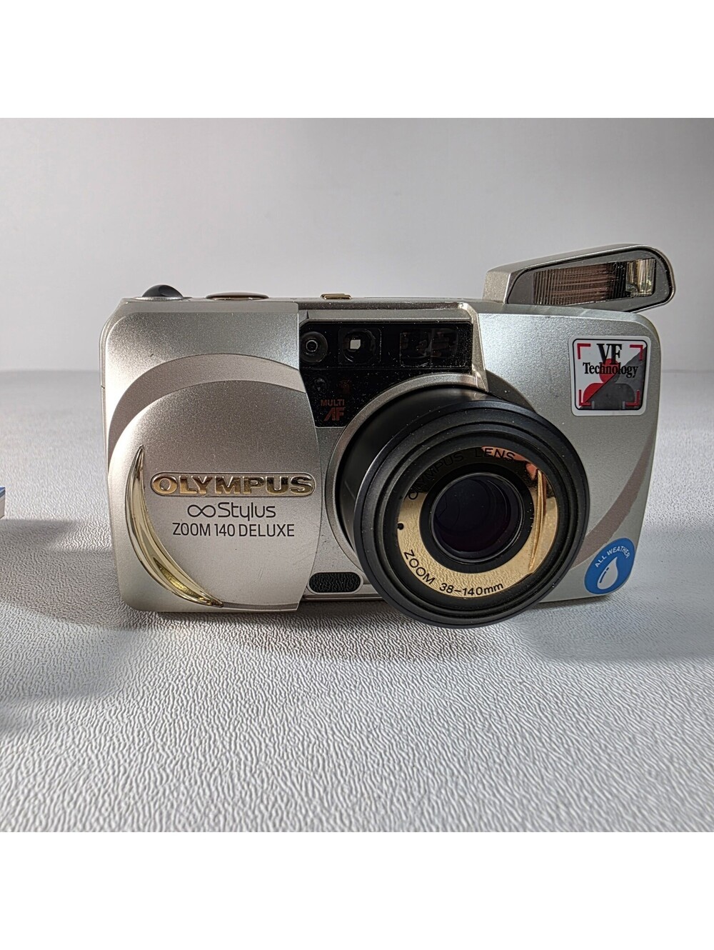 Olympus Stylus Zoom 140 Deluxe 35mm Point & Shoot Film Camera W/Manual Tested